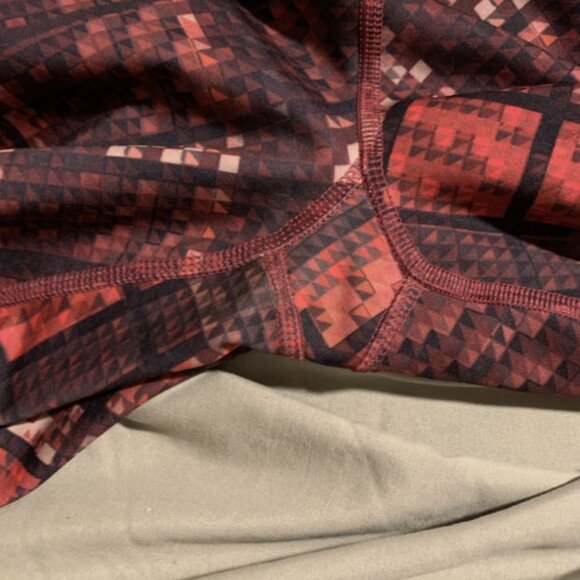 Champion Master Plaid Red High Rise Sculpt Leggings Women’s Med 7/8 Side Pockets - Picture 8 of 10